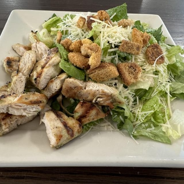 Grilled Chicken Caesar Salad.