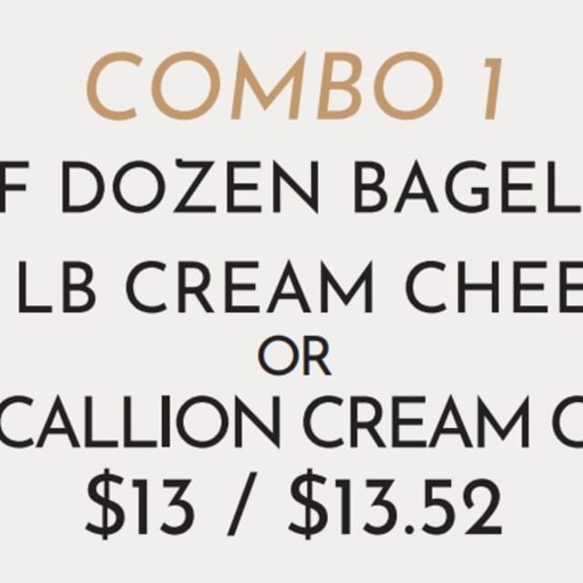 Bagel Combo 1.