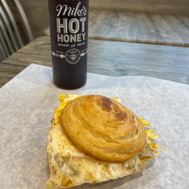 Hot Honey Breakfast Biscuit.