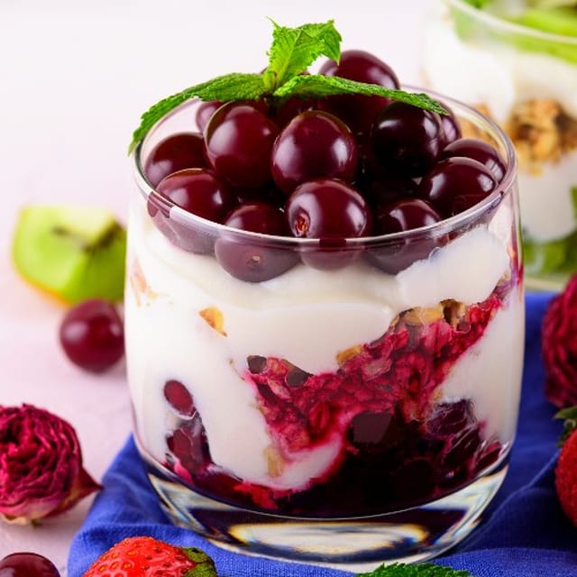 Cherry Yogurt Parfait.